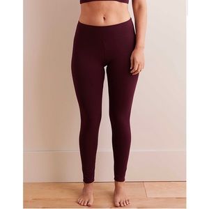 Aerie maroon Chill Play Move Leggings